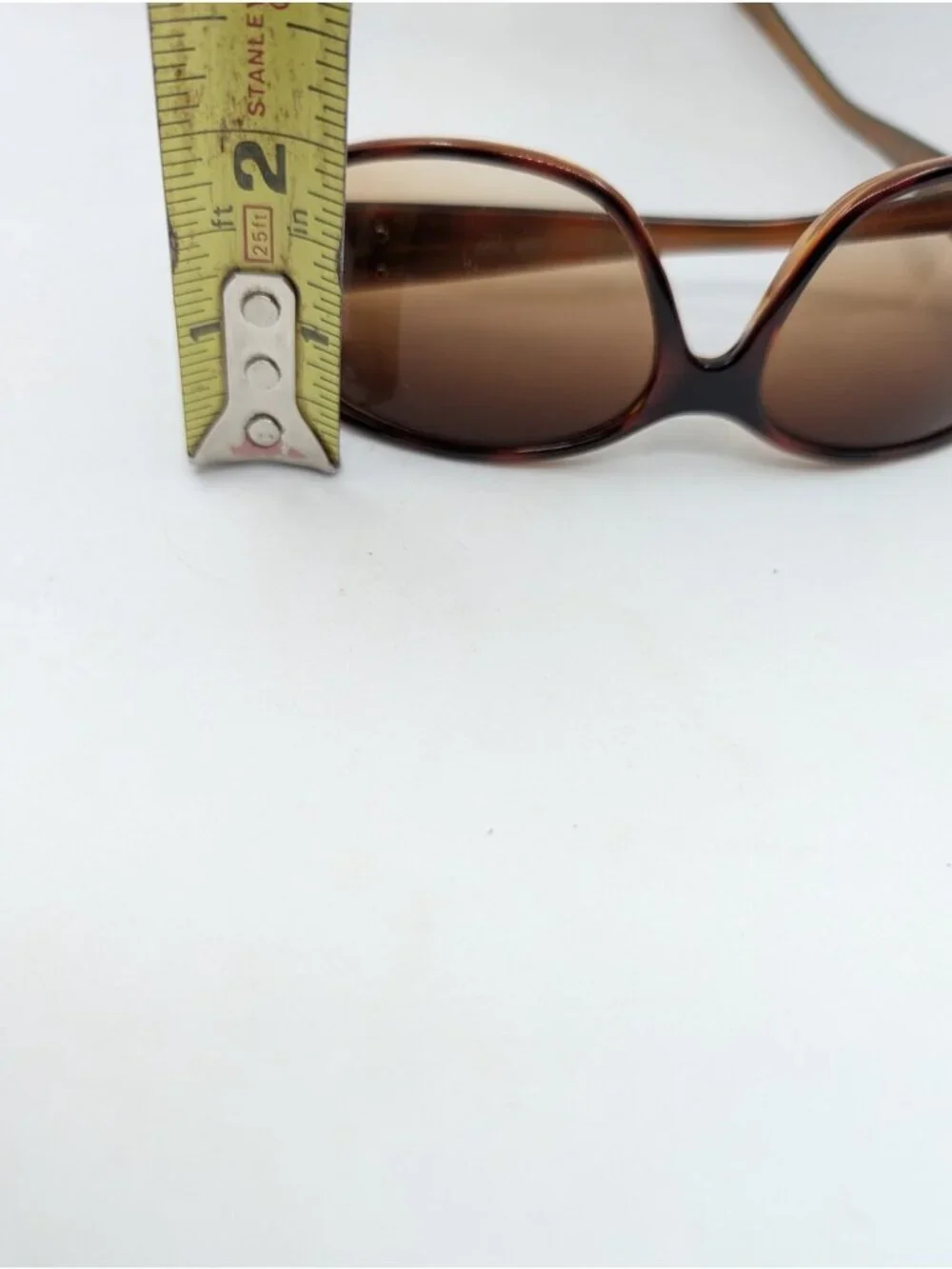 Steve Madden Sunglasses Brown faux Tortoise Women's Gold Side Logo S295 TSGD